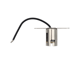 Porte ampoule type BA15S avec fil et platine de fixation