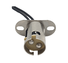 Porte ampoule type BAY15D avec fil et platine de fixation