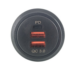 Double prise USB 3.0A + USB-C