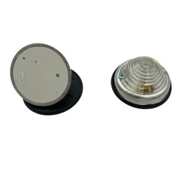 Paire de feux ronds blancs  diamètre 70mm