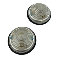 Paire de feux ronds blancs  diamètre 70mm