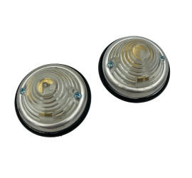 Paire de feux ronds blancs  diamètre 70mm