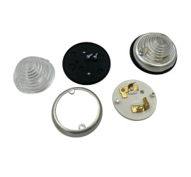 Paire de feux ronds blancs  diamètre 70mm