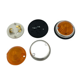 Paire de feux ronds oranges diamètre 70mm
