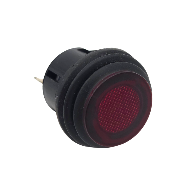 Bouton poussoir illuminé rouge ON/OFF