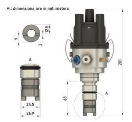 Allumeur électronique Skoda  105, 120, 125, 130, 136 et 136 RiC