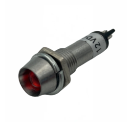 Voyant 12V à LED chromé 8mm