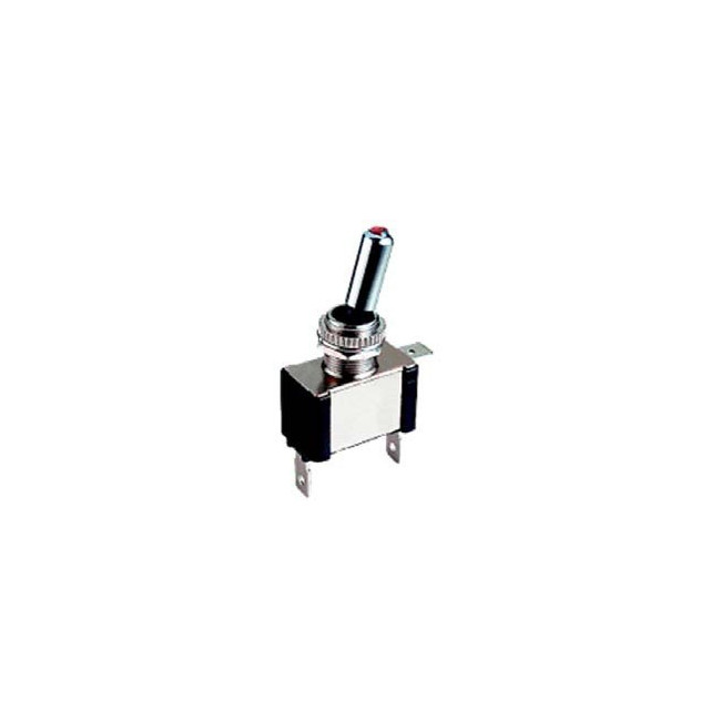 interruttore metallo LED rosso ON / OFF / ON