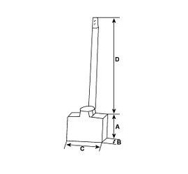 Charbons de démarreur Ducellier 8x15x15